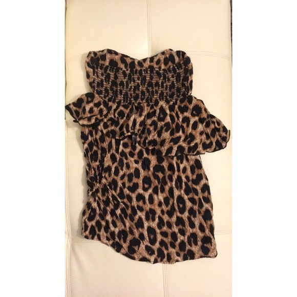 CHEETAH PRINT PEPLUM DRESS - Picture 2 of 2